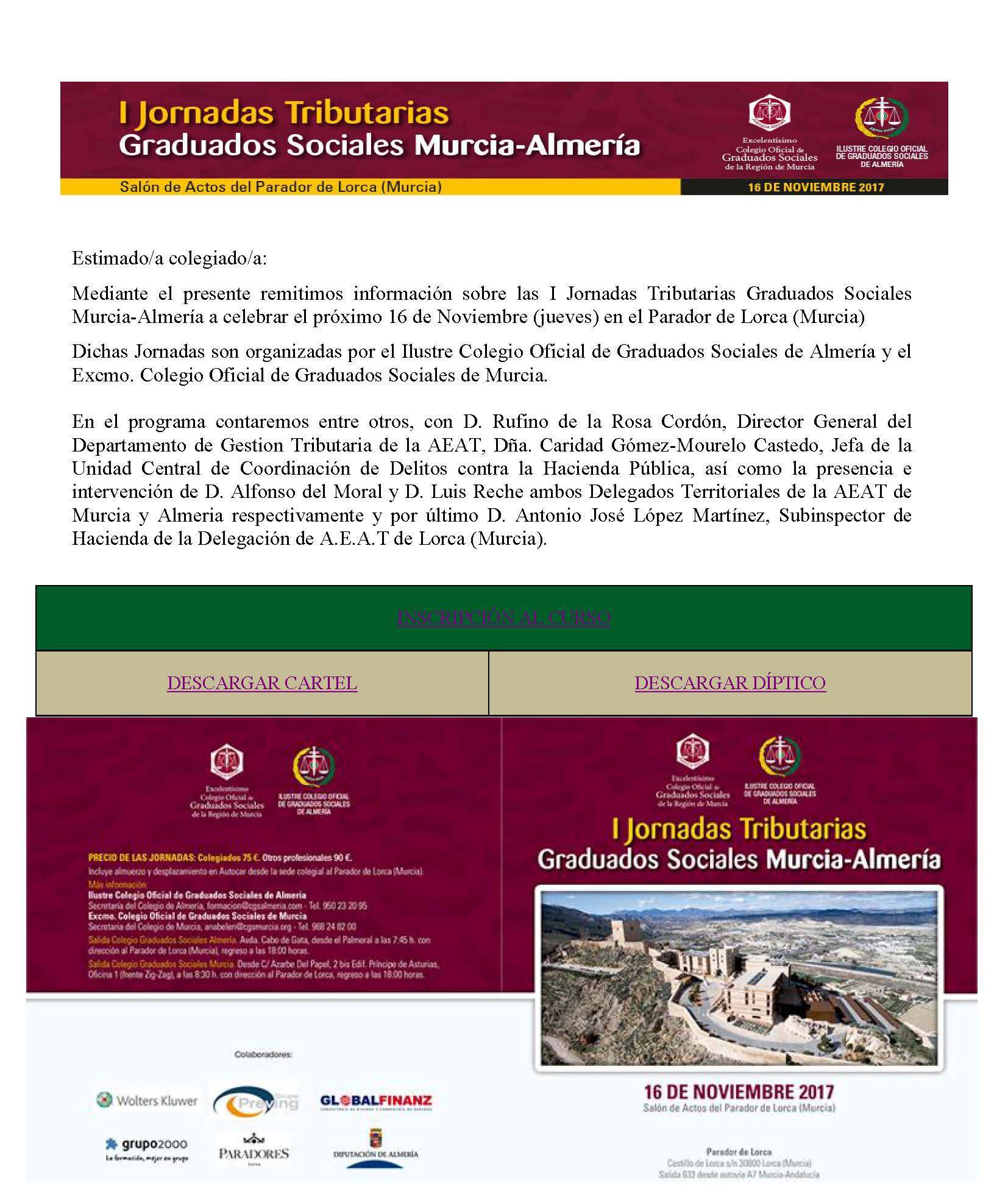 I_JORNADAS_TRIBUTARIAS_GRADUADOS_SOCIALES_MURCIA-ALMERIA